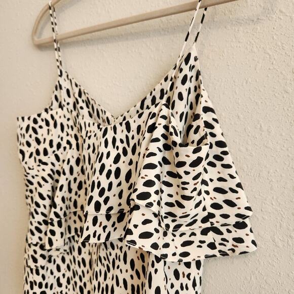 J. Crew Silk Ruffle Cami Size 10 Leopard Print Top - Picture 9 of 11